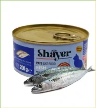 قروش کنسرو 200 گرمی گربه شایر با طعم ماهی