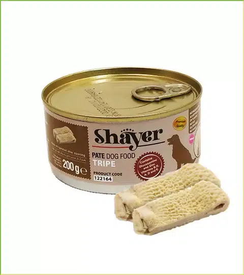 قیمت خرید کنسرو پته سیرابی سگ شایر 200 گرمی
