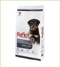 قیمت خرید غذای خشک توله سگ رفلکس با طعم بره و برنج