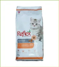 غذای بچه گربه رفلکس با طعم مرغ و برنج