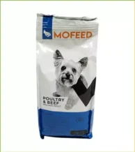 قیمت خوراک خشک سگ بالغ نژاد کوچک حاوی مرغ و گوساله برند مفید